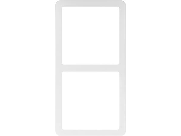 LAURITZ KNUDSEN LK FUGA SLIM ramme inkl. monteringsramme 2x1 modul, Hvid- I pose for DIY