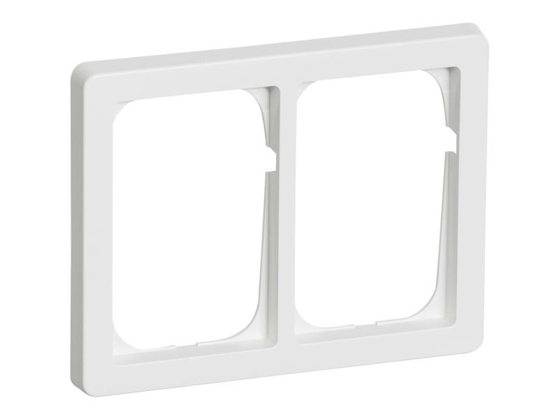 LAURITZ KNUDSEN LK FUGA BASELINE 63 ramme 2 x 1½ modul, Hvid- I pose for DIY, gl. model