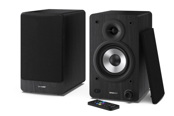 Sharp Cp-Ss30 Bookshelf Speakers, Black | Sharp | Speakers | Cp-Ss30(Bk) Bookshelf | 60 W | Bluetooth | Black | Wireless Connection