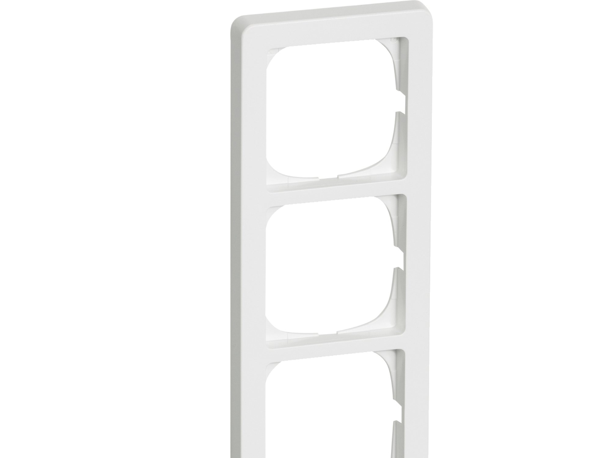 LAURITZ KNUDSEN LK FUGA BASELINE 63 ramme 3½ modul, Hvid- I pose for DIY