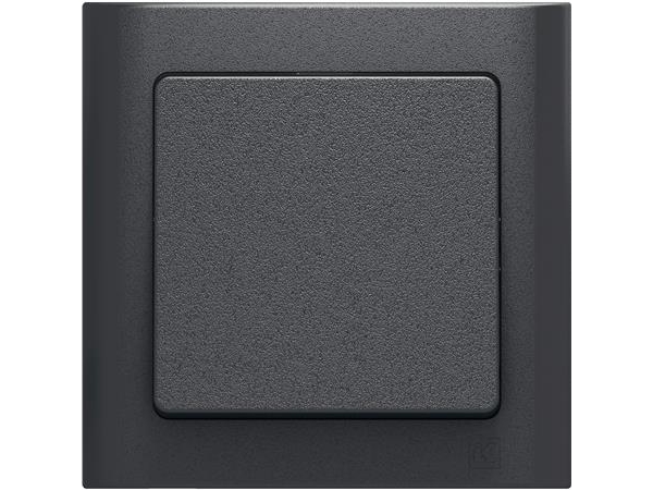 LAURITZ KNUDSEN LK FUGA SOFT ramme inkl. monteringsramme 1 modul, Koksgrå- I pose for DIY