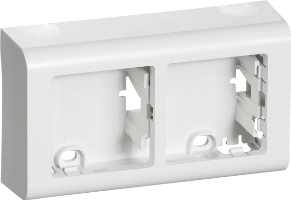 FUGA Underlag 2x1 modul, vandret, Softline, hvid