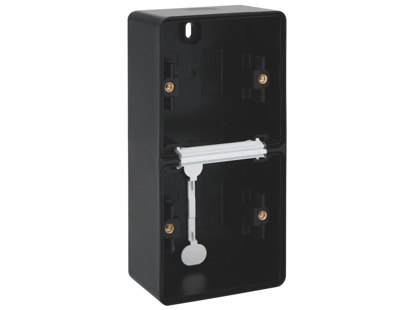 NIKO Underlag 2-modul, lodret, IP55, sort