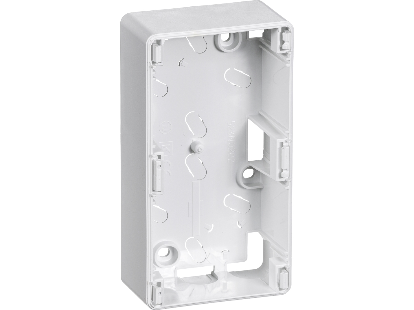 LK Opus 66 Underlag, 34 mm dyb, 2 modul, Hvid