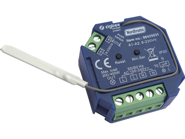 Box Dimmer Zigbee LED 0-200W / Halogen 0-400W bagkantsdæmper