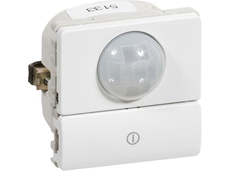 LAURITZ KNUDSEN LK FUGA 90 gr. bevægelsesmelder, 10A, 230V, 1 modul, Hvid- I pose for DIY