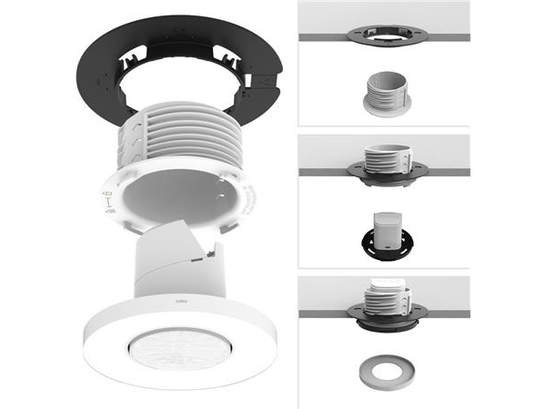 Niko Tilstedeværelsessensor P42MR, 230 V, 360gr., 12 - 13 m,, SnapFit, master, planforsænket, hvid