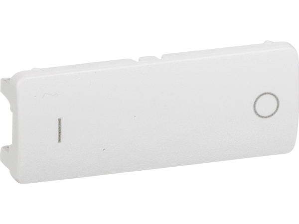 LK FUGA, Tangent til IHC Wireless batteritryk, kombi enheder mfl., hvid samt tnd og sluk symboler - Lauritz Knudsen
