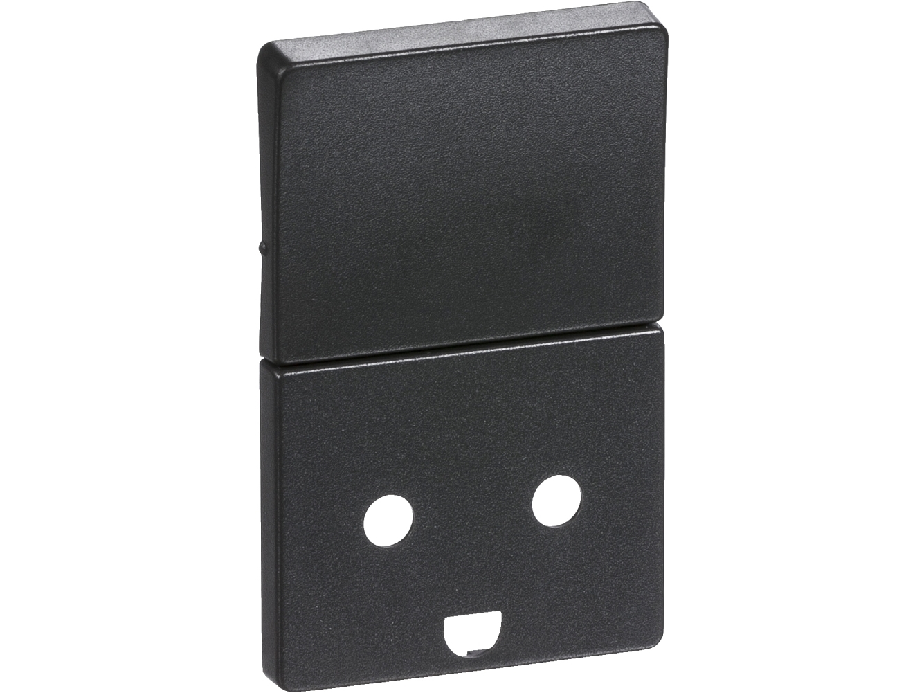 LAURITZ KNUDSEN LK FUGA Afdækning for stikkontakt m/afbryder m/jord 1½ modul, Koksgrå- I pose for DIY