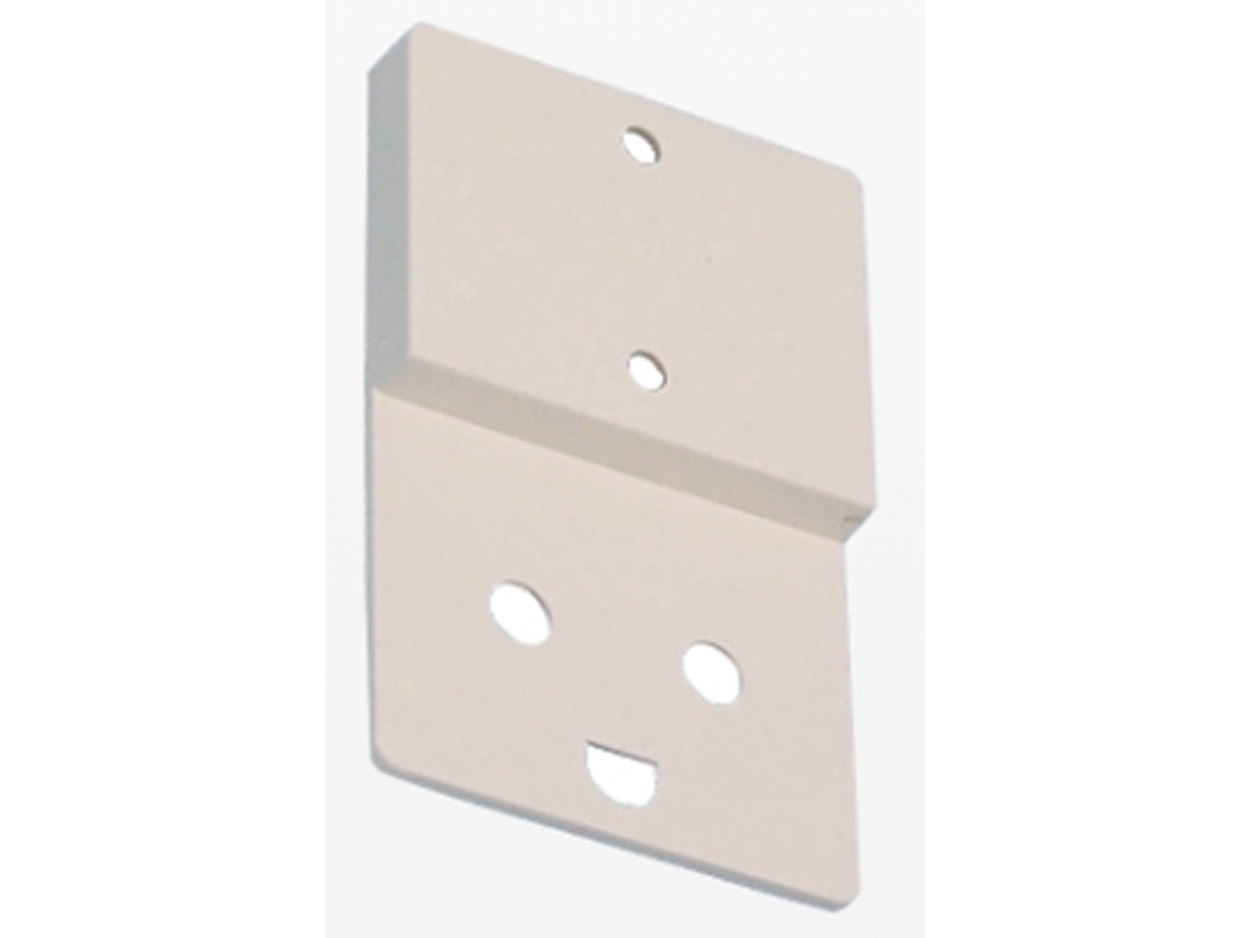 LAURITZ KNUDSEN LK FUGA Kontaktlås for stikkontakt med afbryder 1½ modul, Hvid- I pose for DIY