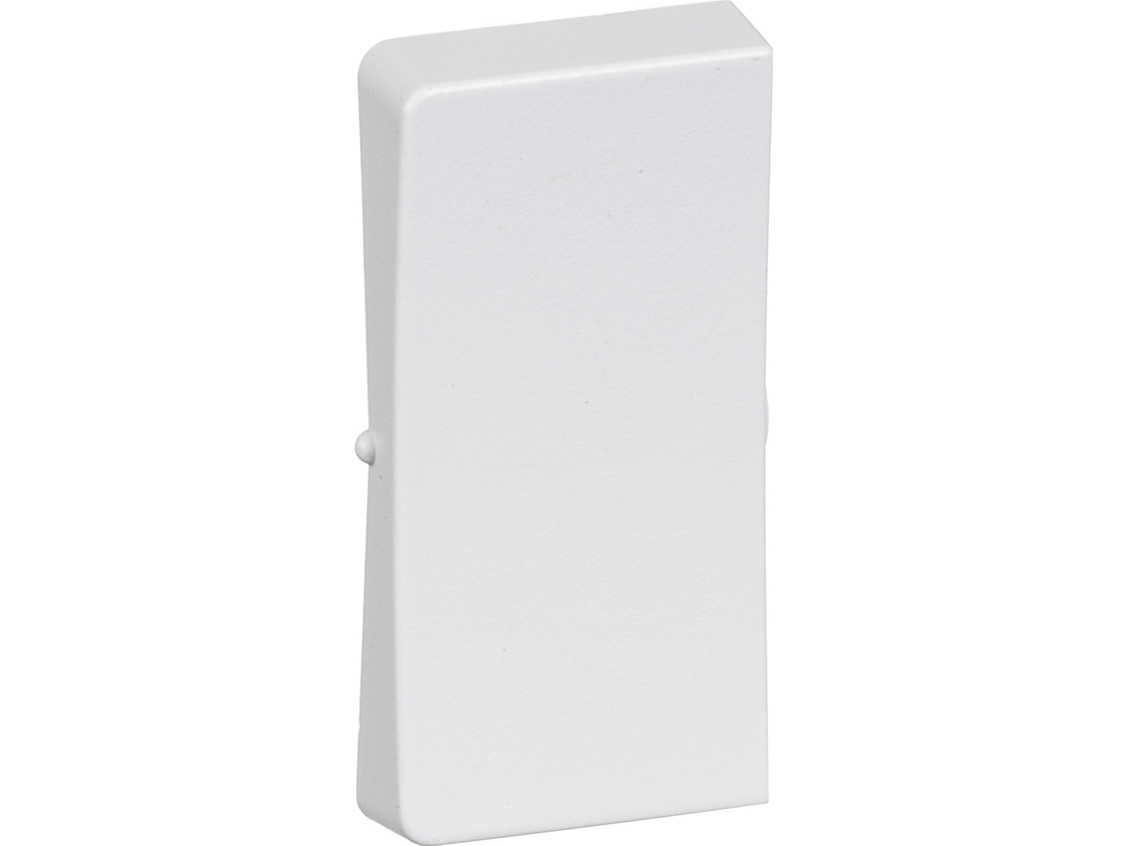 LK FUGA - Halvtangent til 13A 1-polet med halvmodul lampe, krone eller dobbelt korrespondance afbryder, 1 modul, hvid med antibakteriel overflade