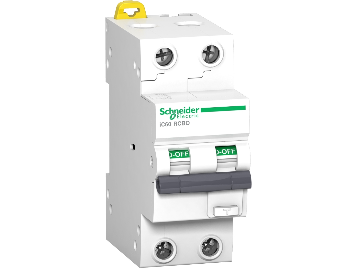 Schneider kombiafbryder iC60, 2 polet, 10A, C karakteristik, 30mA, 10kA, Klasse A Hpfi relæ