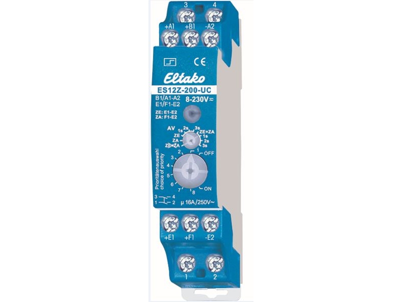Eltako Kiprelæ 16A 2 slutte 12-230V AC/DC, DIN-skinne, bredde 18mm