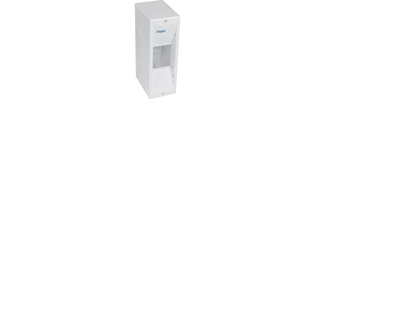 Hager Gamma afdækning 2 modul med PE-klemme GD102E, UG1