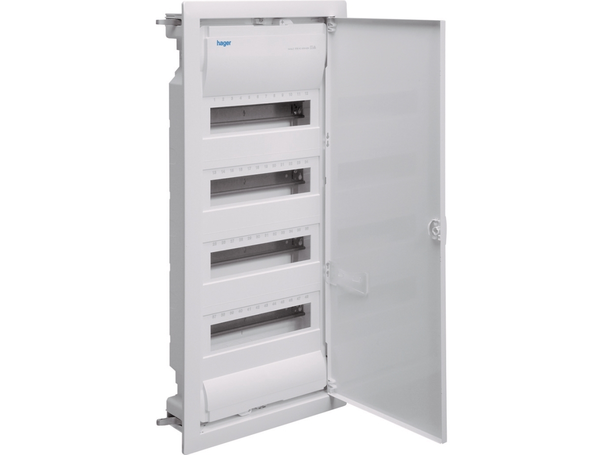 Gruppetavle 4R 48M 4x12 modul, planforsænket, VH48DKN
