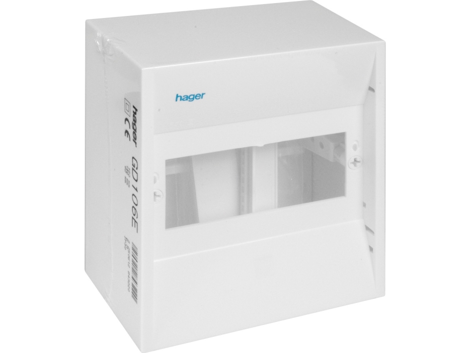 Hager Gamma gruppetavle 6 modul med PE-klemme GD106E, UG3