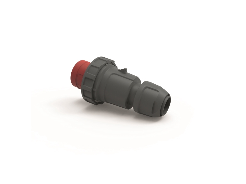 BALS CEE stikprop 63A 400V klokken H6 5 polet rød, IP67, polyamid