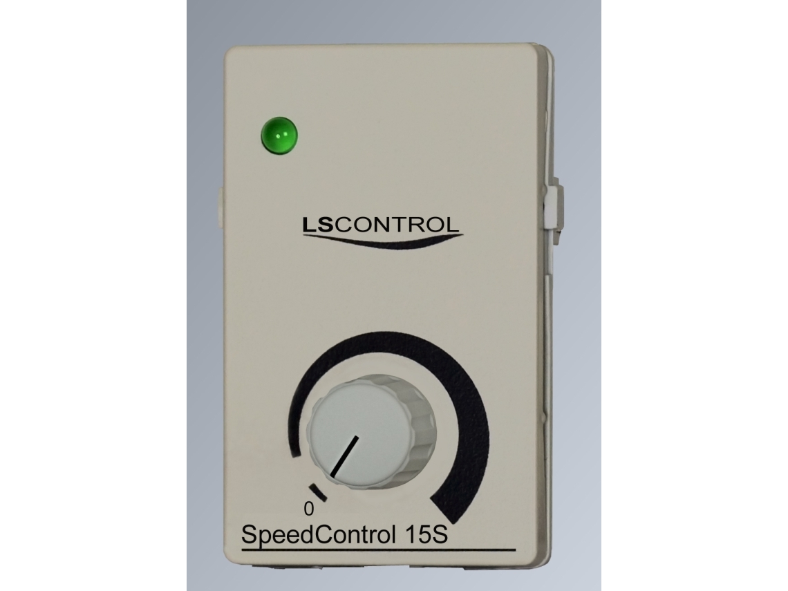 FUGA triacregulator ES 33 til ventilationsmotor, jernkerntransformer m.m., 230Vac / 50Hz, 1 modul, lysegr - LS Control