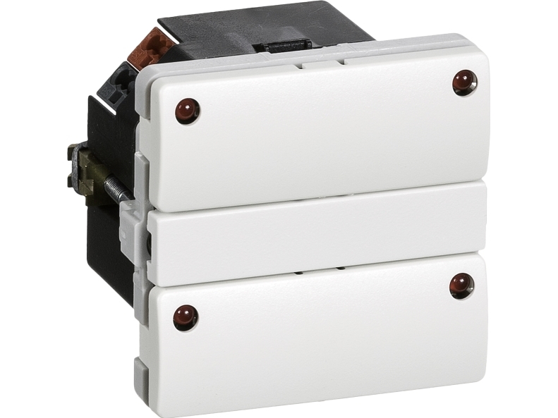 LK KNX FUGA betjeningstryk 4 tryk + LED 1 modul, hvid