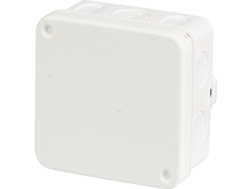 ABB Forgreningsdåse AP75 2,5 hvid hxbxd: 38x75x75 mm halogenfri med 10 membraner, IP 65