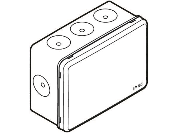 Membrandåse U9TM 2,5 mm², hvid