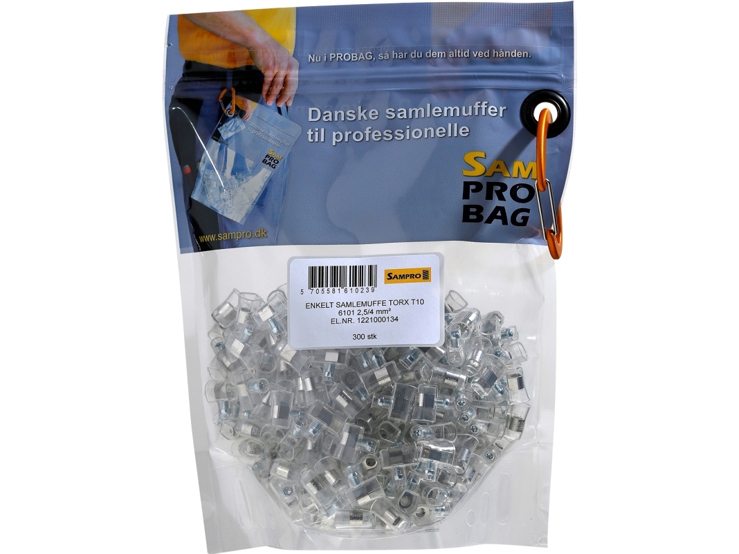 Samlemuffe 2,5 mm² enkelt med Torx10 (300) Probag