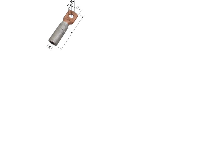 ELPRESS Al/Cu-kabelsko AKK95-8, 95mm² SM/RM / 120mm² SE/RE M8