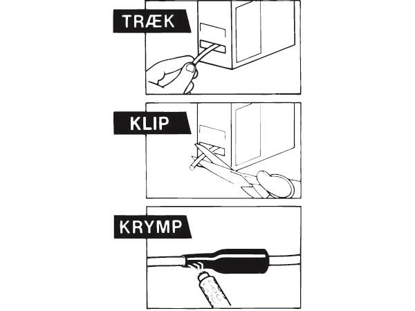 TE CONNECTIVITY Krympeslange i box uden lim 9,6/4,8 kasse 6m tyndvægget sort