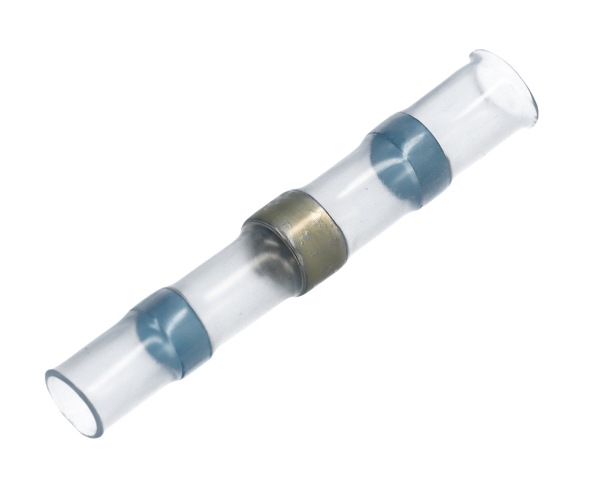 Loddemuffe krympbar blå ring Ø4,5mm indvendig diameter - (100 stk.)