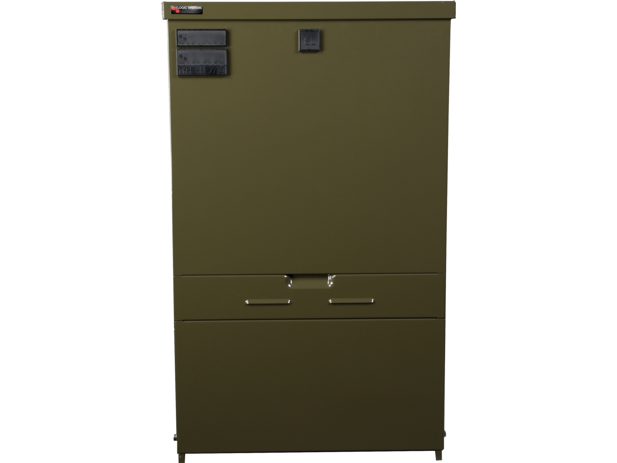 TRIARCA Kabelskab KSEØ 302109 4 leder skinnesystem 630A. Skab HxBxD: 700x462x198mm Stål IP34D grøn