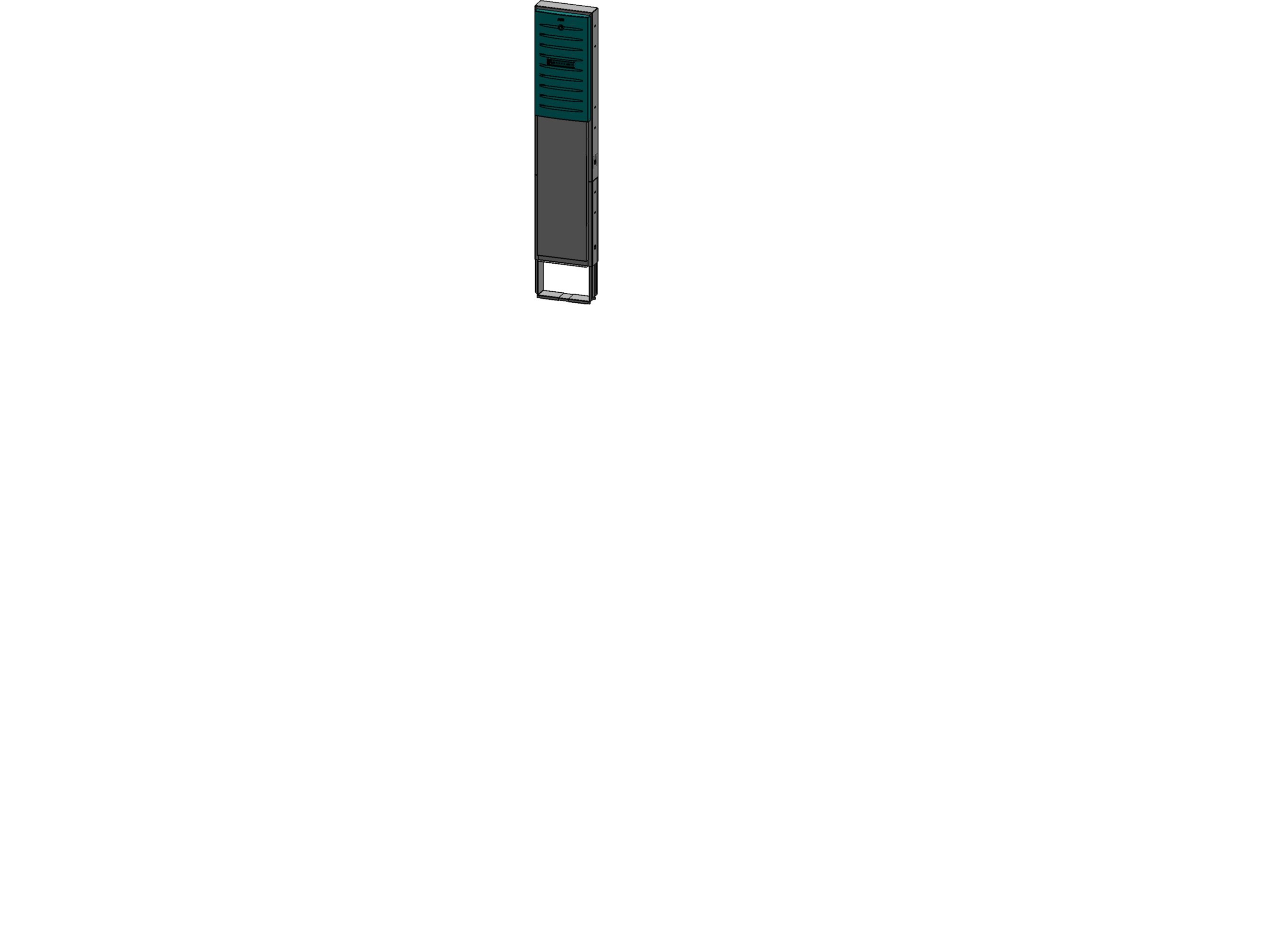 ABB PK20 KABELDON EL KABELSKAB MED ISOLEREDE (IP2X) FASESKINNER OG NULSKINNE BxHxD 342x1200x149mm 20kg
