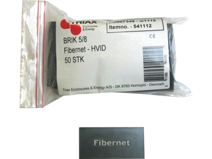 TRIARCA BRIK HVID FIBERNET til KS-skabe størrelse 3/8