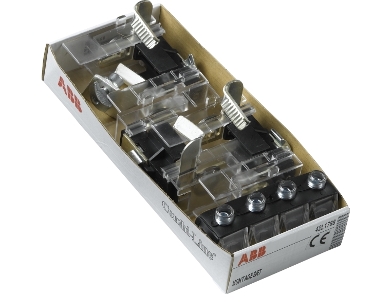 ABB Sikringsliste DIN 00 1 afg. Mærkestøm A: max 160 Kabeltværsnit: 50-150mm² Montagebredde 90mm
