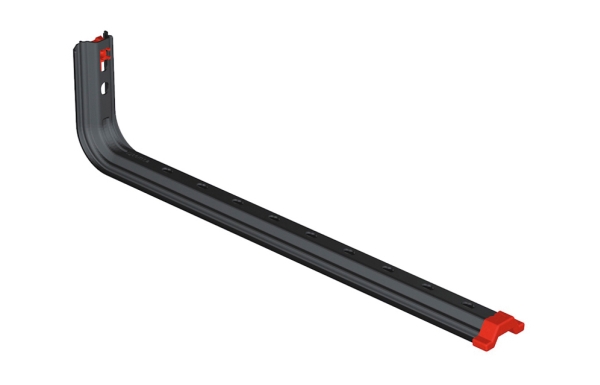 Konsol OMEGA S+ til Csslr Plus Gitterbakke & Kabelbakke 300 mm højde 138 mm, bredde 370 mm Sort BK8 Zink