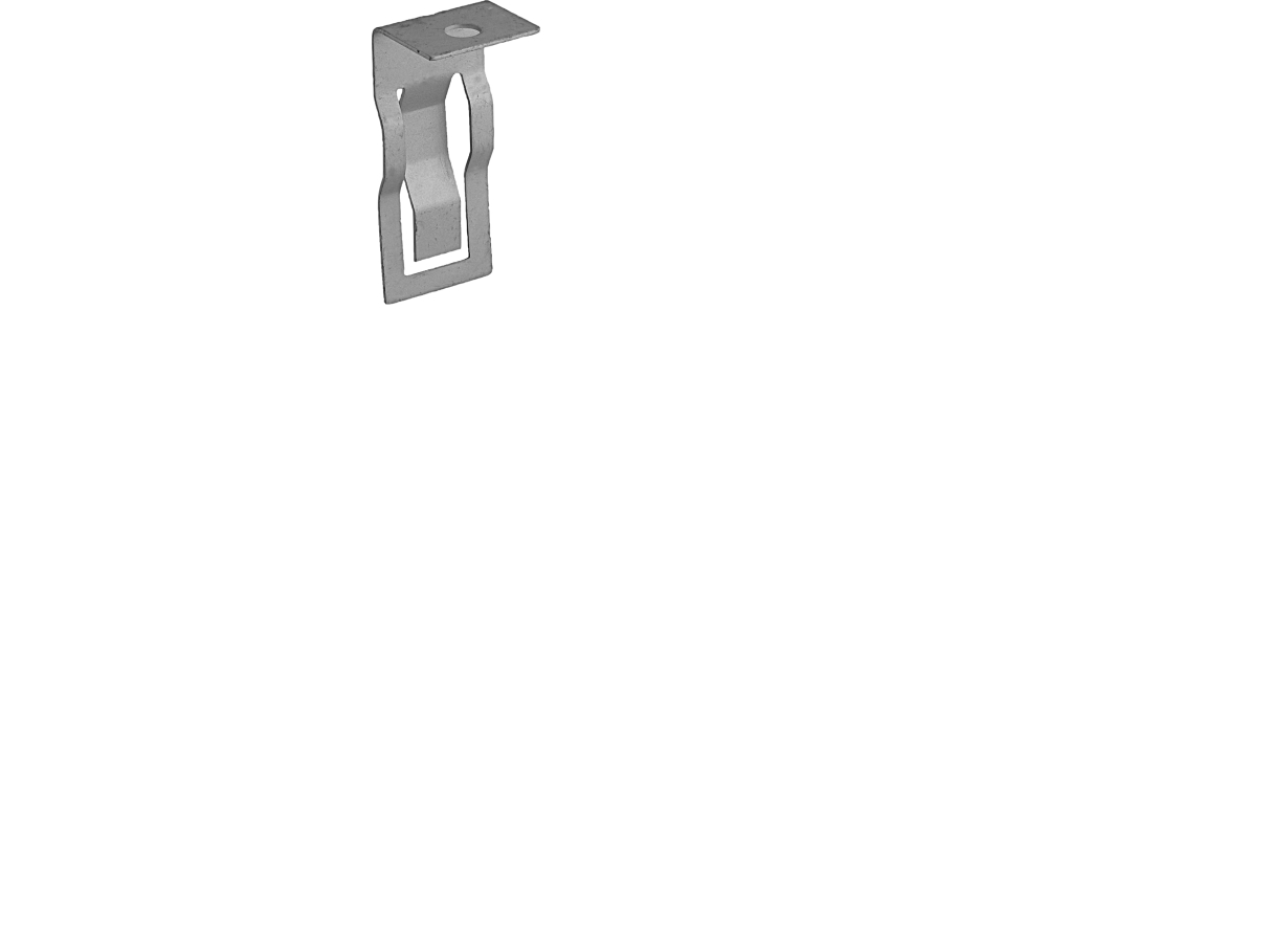 WALRAVEN Clips for montering på T-skinneLodret, med 6,5 mm hulDeltatone 9000 behandlet stål - (100 stk.)