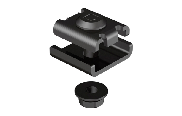 Koblingssæt til Csslr Plus Gitterbakke, bolt M6x20 mm Sort BK8 Zink