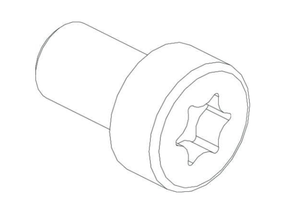 CUBIC Cylinderskrue, torx 6x10mm