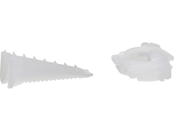 LK FUGA® & LK OPUS® 66/74, Kabelaflastning med kile til 20 mm blankethul på forfradåser, hvid Lauritz Knudsen