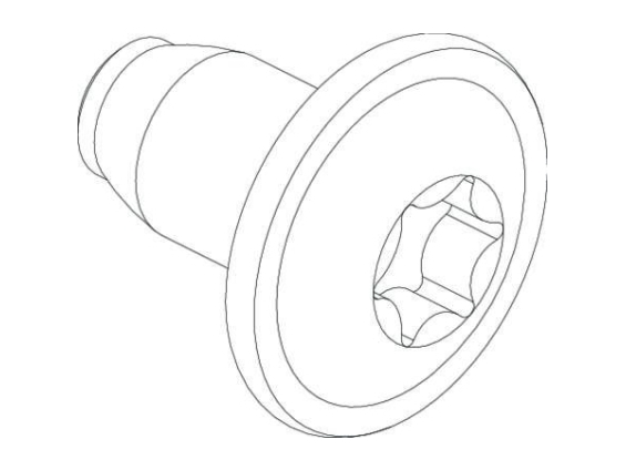 CUBIC Skrue, gevindformede, torx