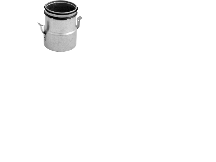 LINDAB InDomo reduktion RCFU10063 fra ø100 til ø63 mm med Smart lock funktion for tilslutning af slange LFPE63/LFPEB63.