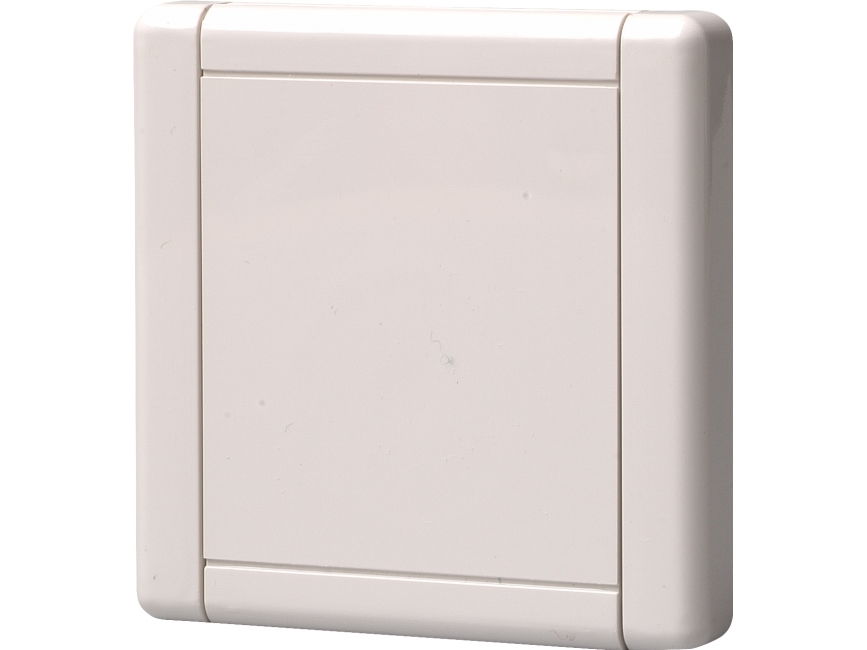 NILFISK Sugekontakt DESIGN, kvadratisk 9x9 cm i hvid plast til montering i væg.