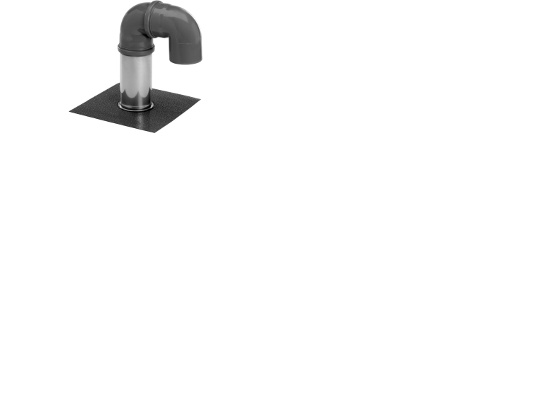 Kabelgennemføring Ø75x250 mm, stål/SBS, med 2 plastbøjninger