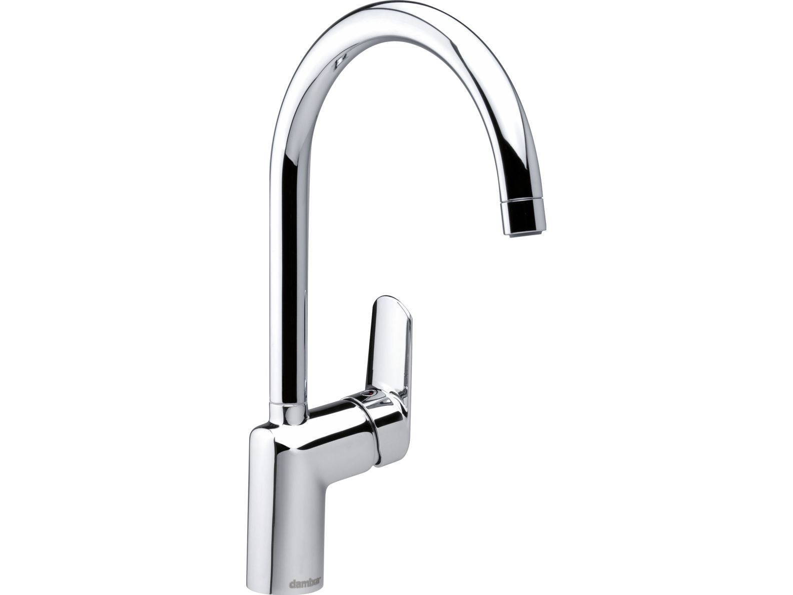 Damixa clover green - køkkenarmatur høj -c-tud krom