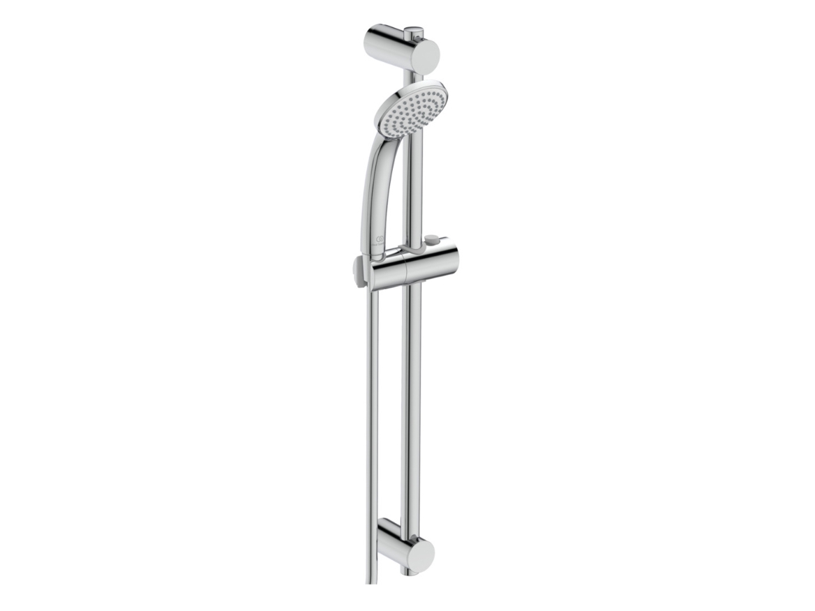Børma Idealrain 80 Brusersæt* - krom 8Lmin 1500 metalfl. brusesl. 600 stang faste besl. 8mm