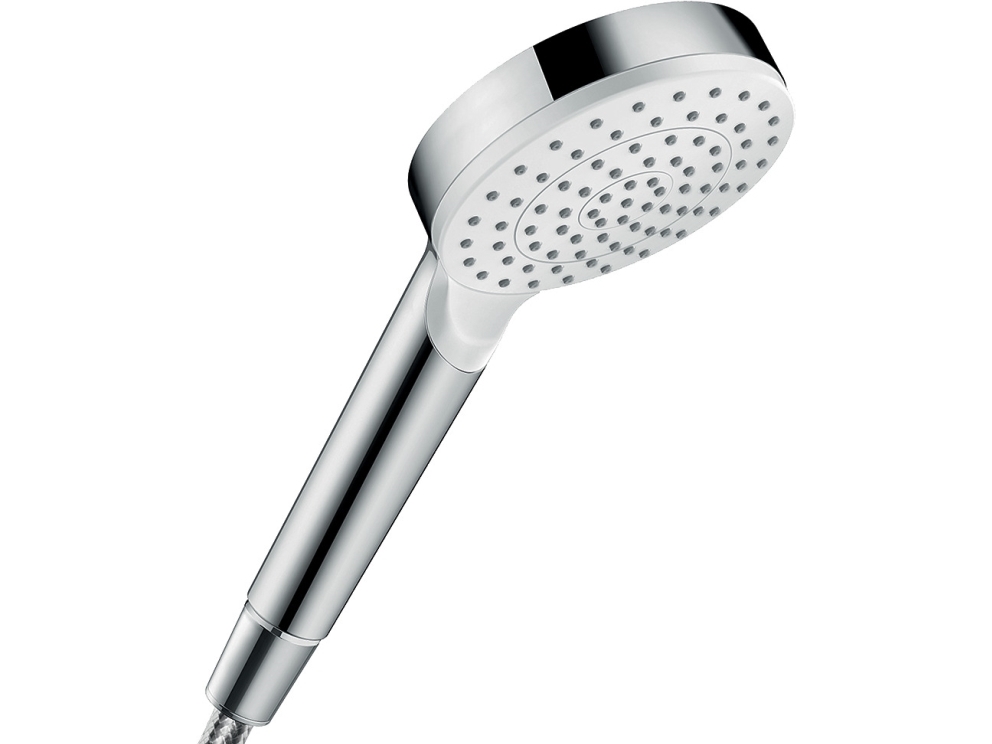 hansGrohe Crometta håndbruser Ø100mm 1jet EcoSmart hvid/krom