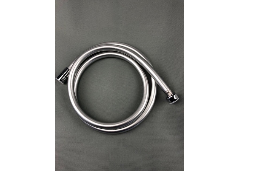 Csslr Plus antibakteriel krom bruseslange i længde 2000 mm med 1/2 omløber og 1/2 konus - Silverflex design og anti twist funktion