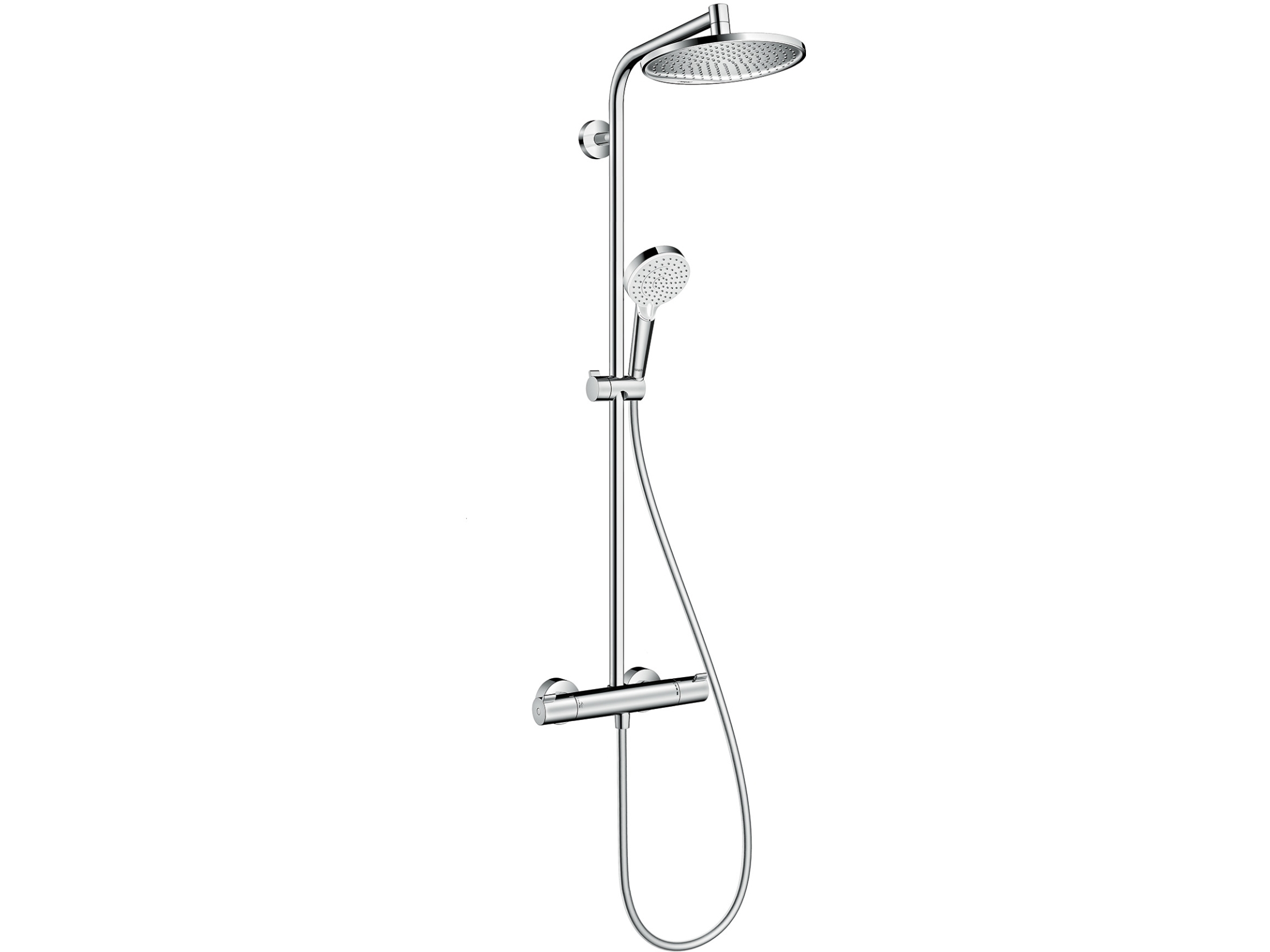 Hansgrohe Crometta S 240 Showerpipe brusest, EcoSmart, krom