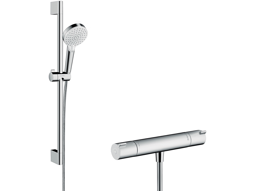 hansGrohe Crometta Brusersæt Vario med Ecostat 1001 CL termostat