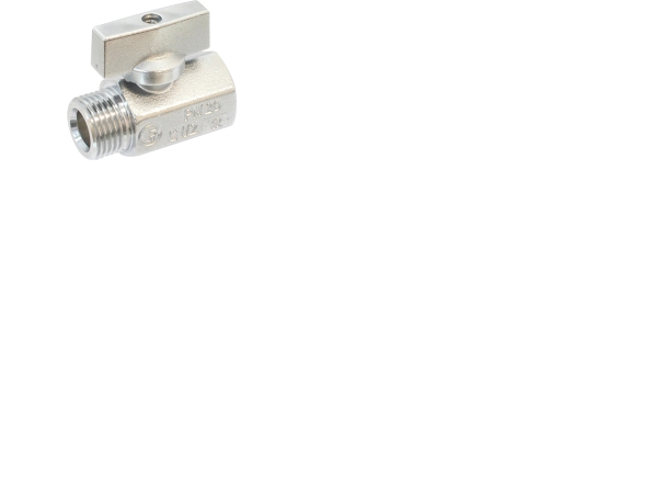 Mini 581 ventil, rødgods, muffe/nippel, 1/2", kraftig model