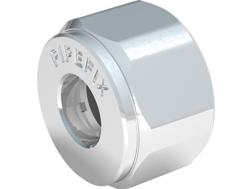 PIPEFIX: Kompressionskobling til tilslutning af rr p stopventil, 3/8" x 10 mm - BROEN